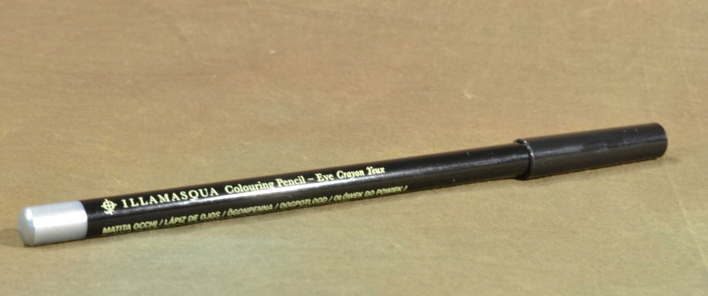 Illamasqua Long Lasting Eye Crayon Colouring Pencil Metallic Silver Grey Foil