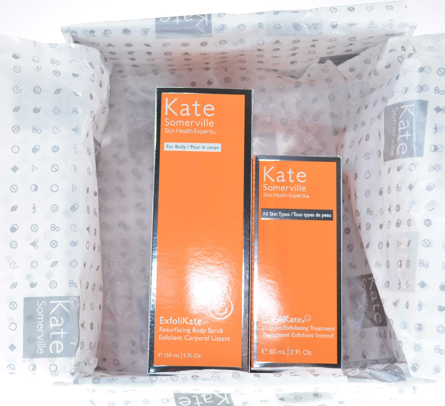 Kate Somerville All Over Glow Kit Exfolikate Body Scrub & Intensive Exfoliation