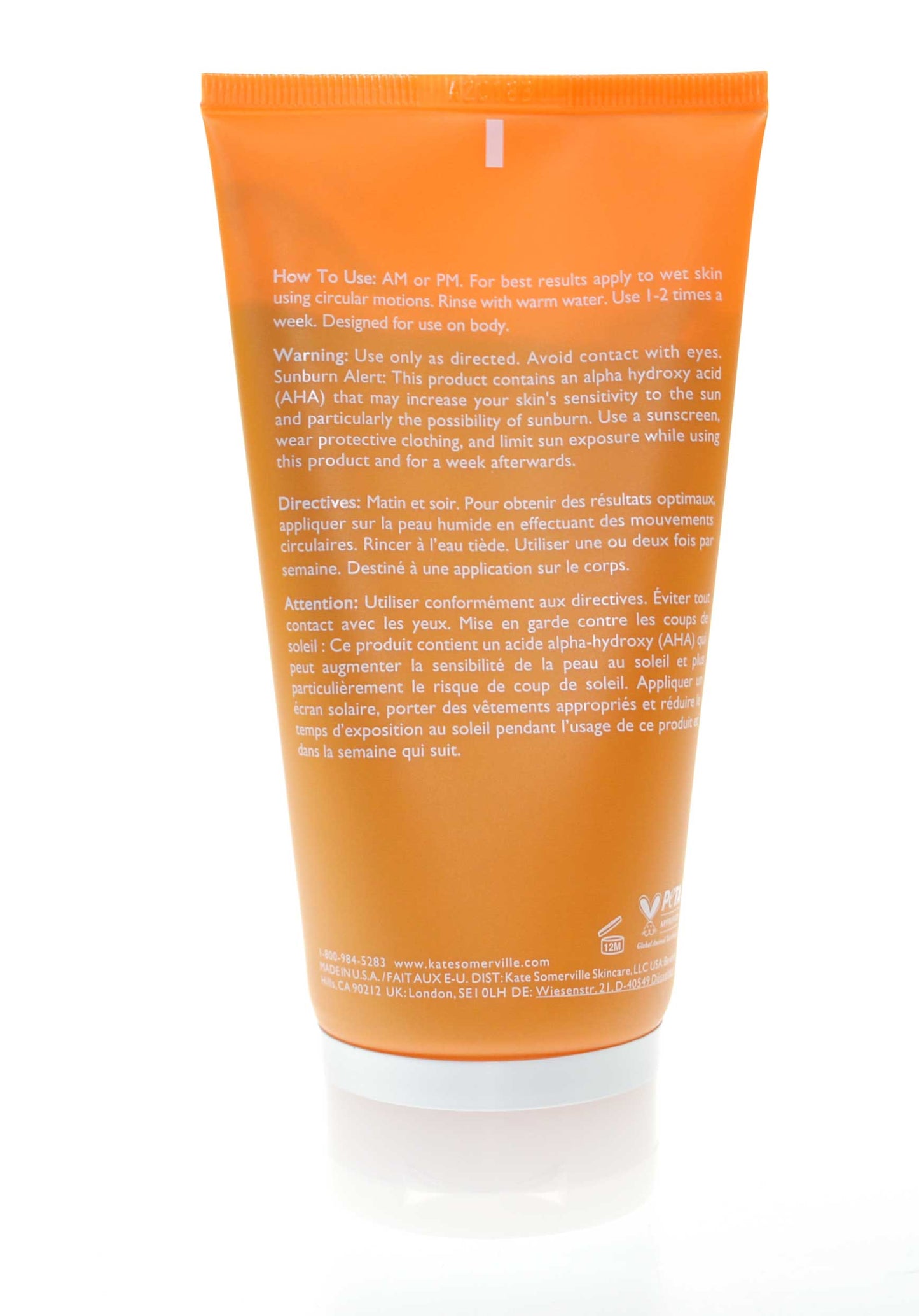 Kate Somerville All Over Glow Kit Exfolikate Body Scrub & Intensive Exfoliation