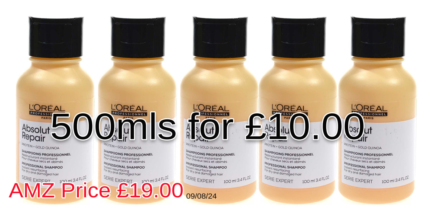 L'Oreal Absolut Repair Gold Shampoo 500mls for £10.00!