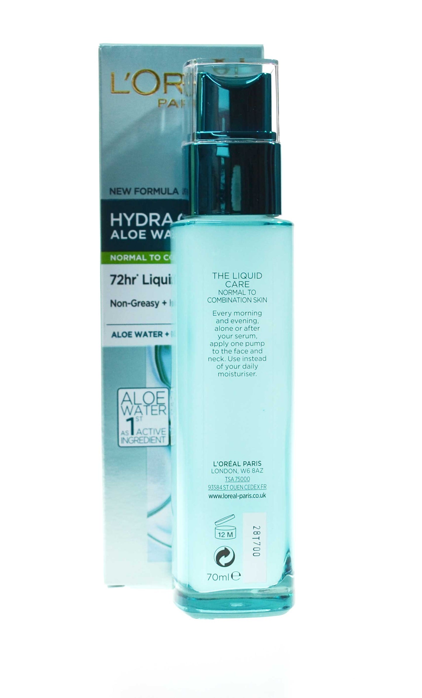 L'Oreal Hydra Genius Aloe Water Hyaluronic Acid 70ml Daily Moisturiser