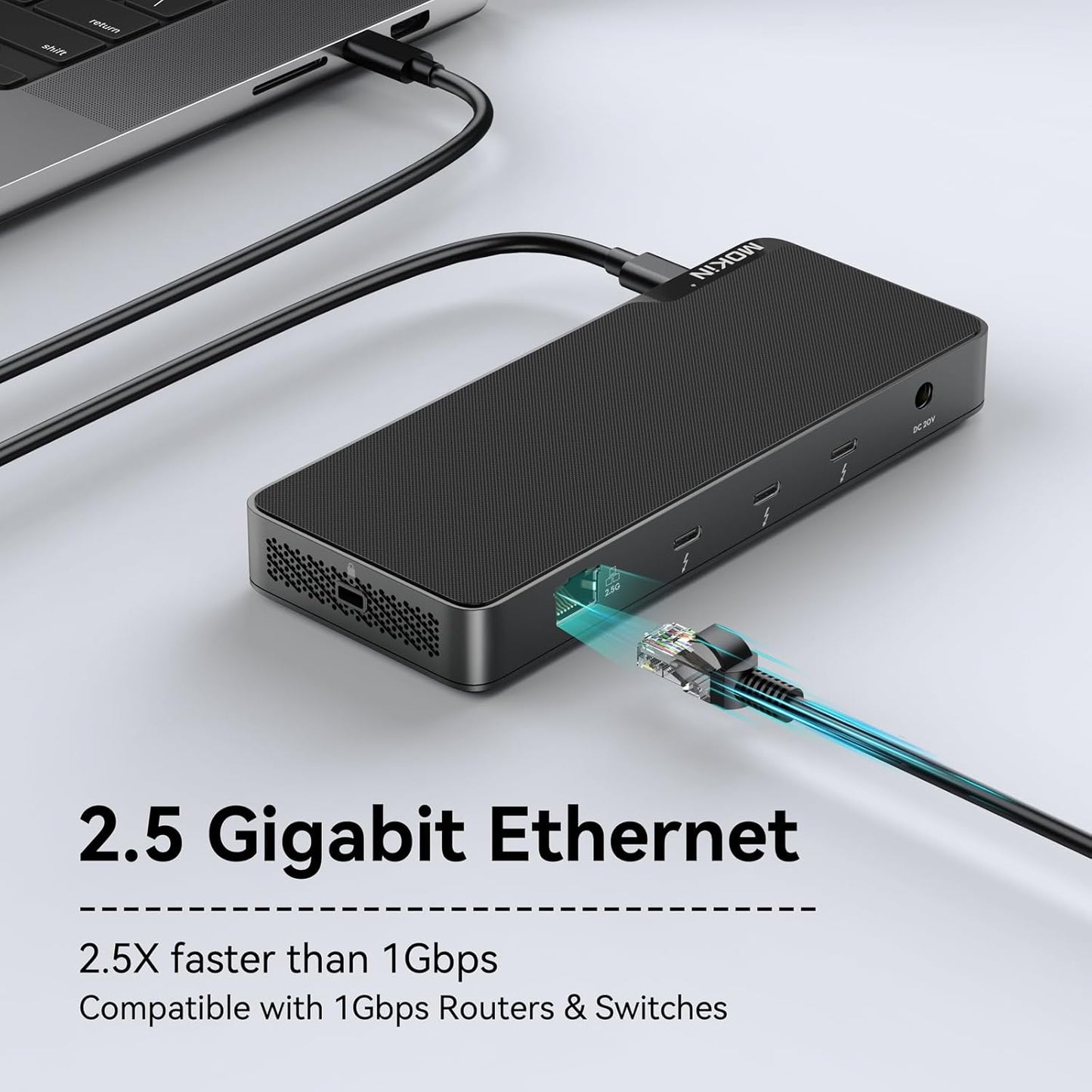 Mokin Thunderbolt 4. 12 in 1 Docking Station