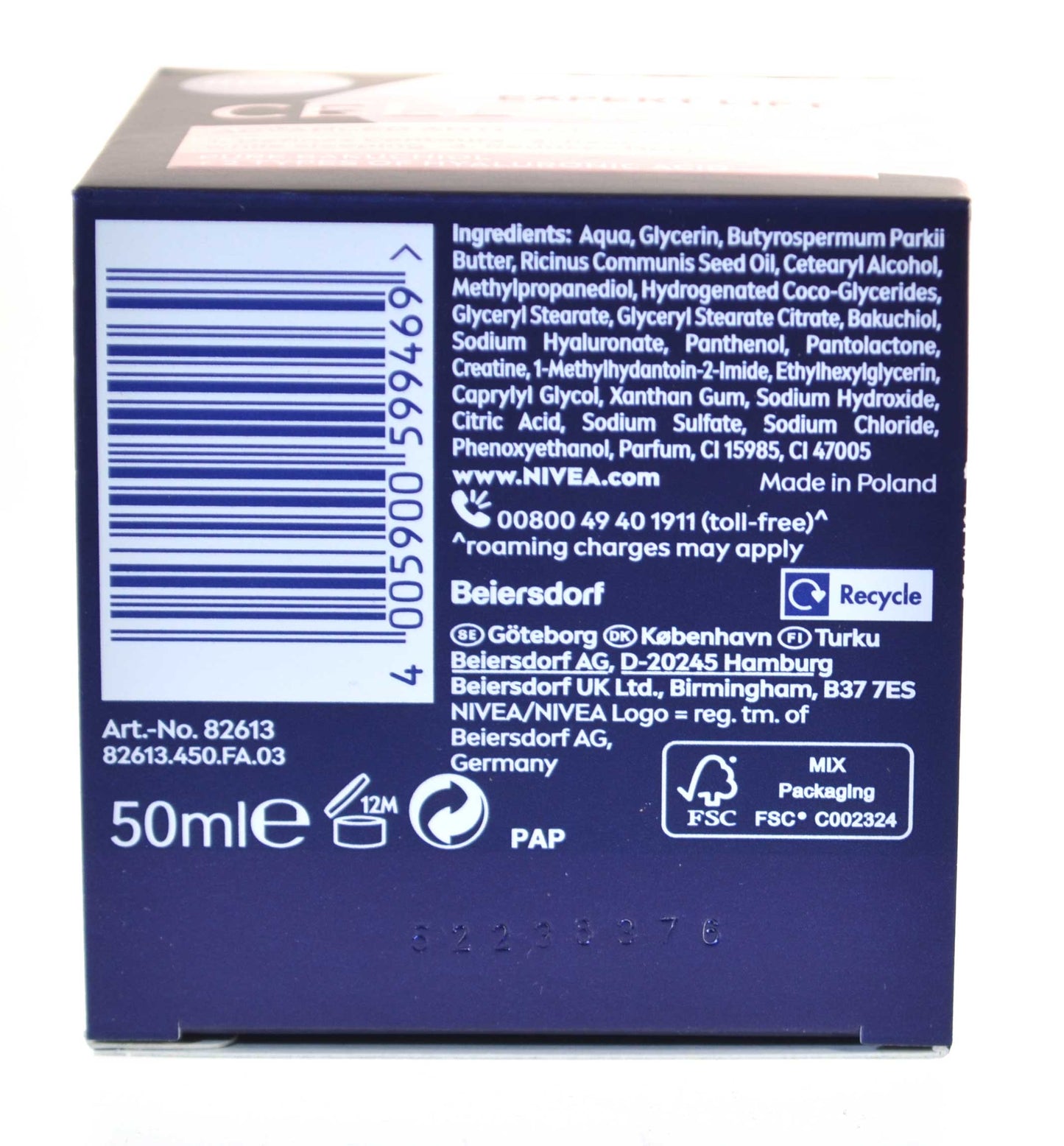 NIVEA Cellular Expert Lift Bakuchiol Night Cream 50ml Anti Age Moisturiser