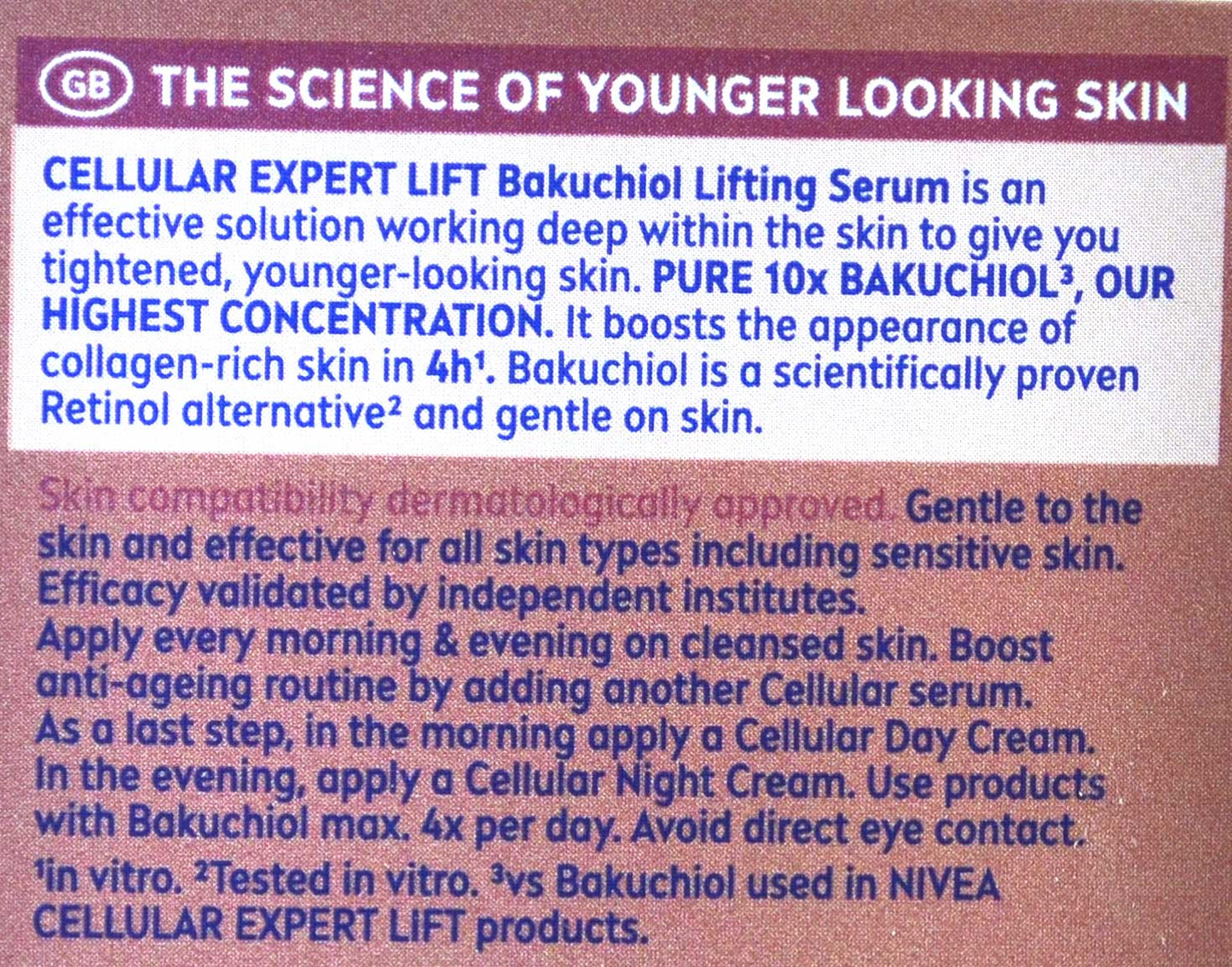NIVEA Cellular Expert Lift Bakuchiol Serum 30ml Anti Age Firming Face Serum