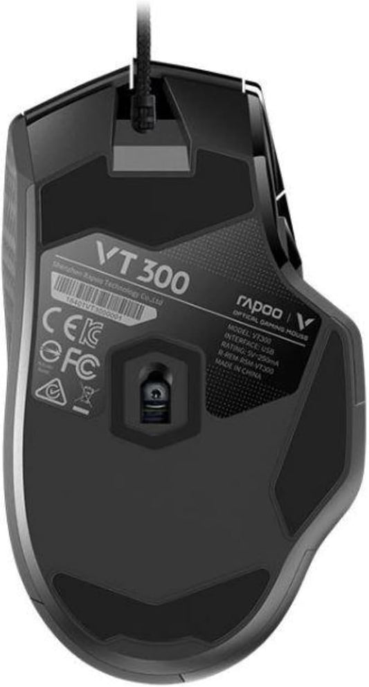 Rapoo VT300 RGB Wired Gaming Mouse 6200 DPI 10 Programmable Buttons Adjustable