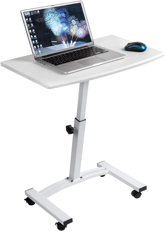 Tatkraft Cheer Mobile Laptop Desk Table Height Adjustable Metal Castors