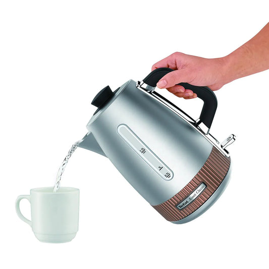 Tefal Avanti 1.7l Silver Copper Electric Cordless Kettle
