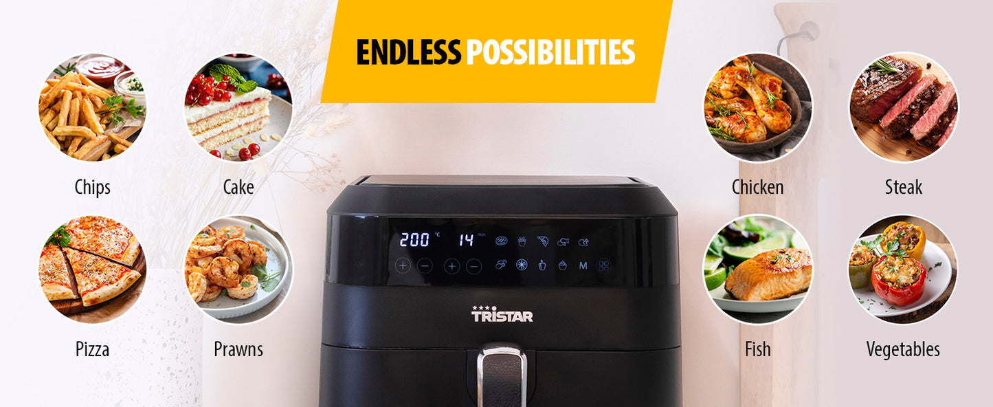 Tristar Digital Air Fryer 6.0l XXL  FR6999BS 1700W