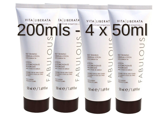 Vita Liberata Fabulous Gradual Self Tanning Lotion 200ml (4 x 50ml)