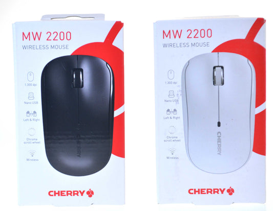 Cherry Wireless Mouse White or Black MW 2200