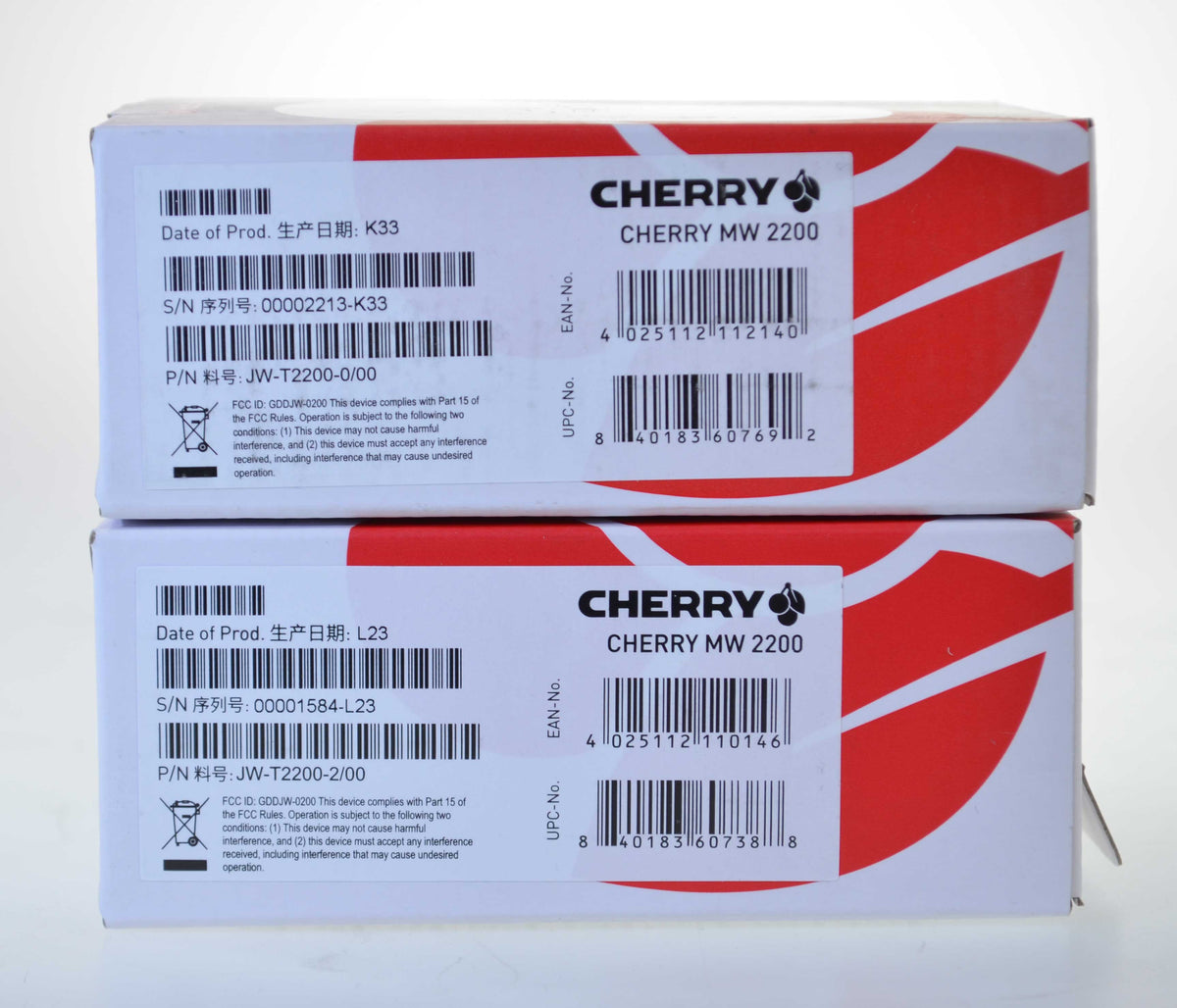 Cherry Wireless Mouse White or Black MW 2200