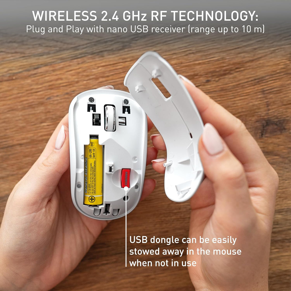 Cherry Wireless Mouse White or Black MW 2200