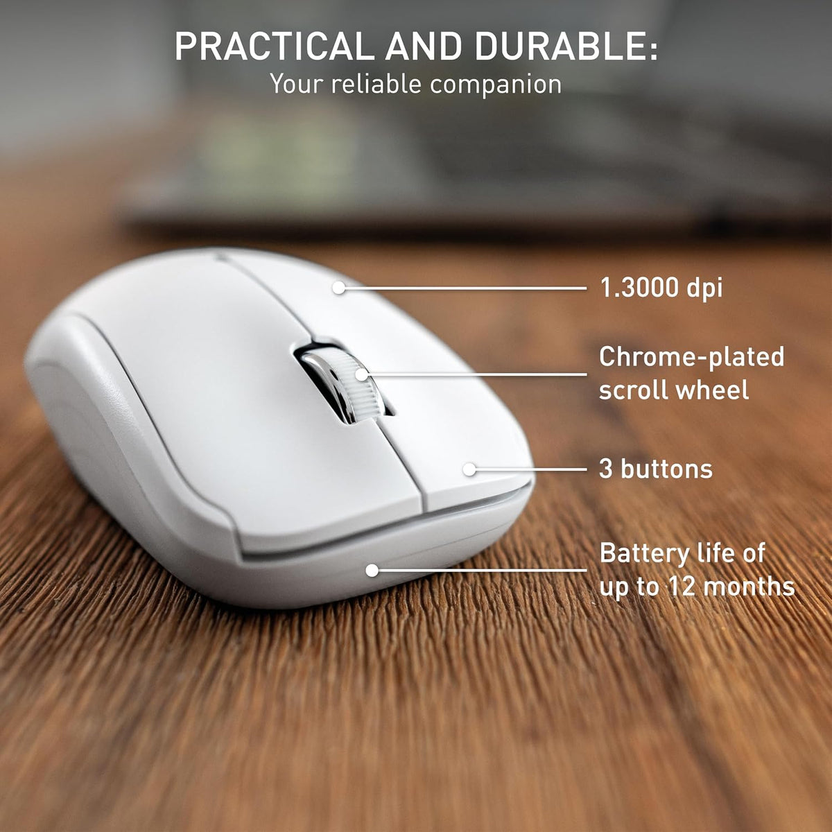 Cherry Wireless Mouse White or Black MW 2200