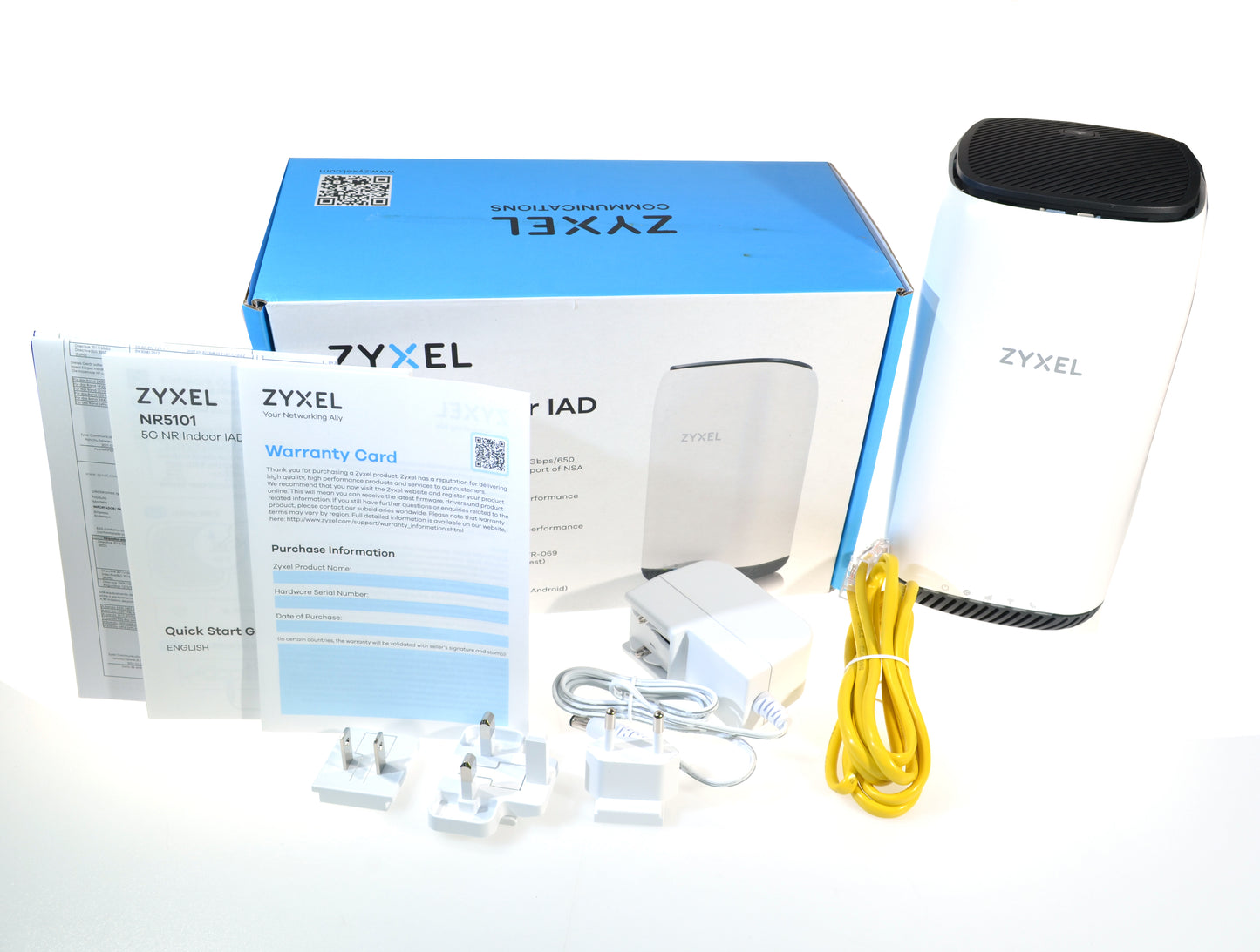 Zyxel NR5101 5G WiFi 6 Router AX1800 Nano Sim Unlocked 4 LAN Port 5Gbps